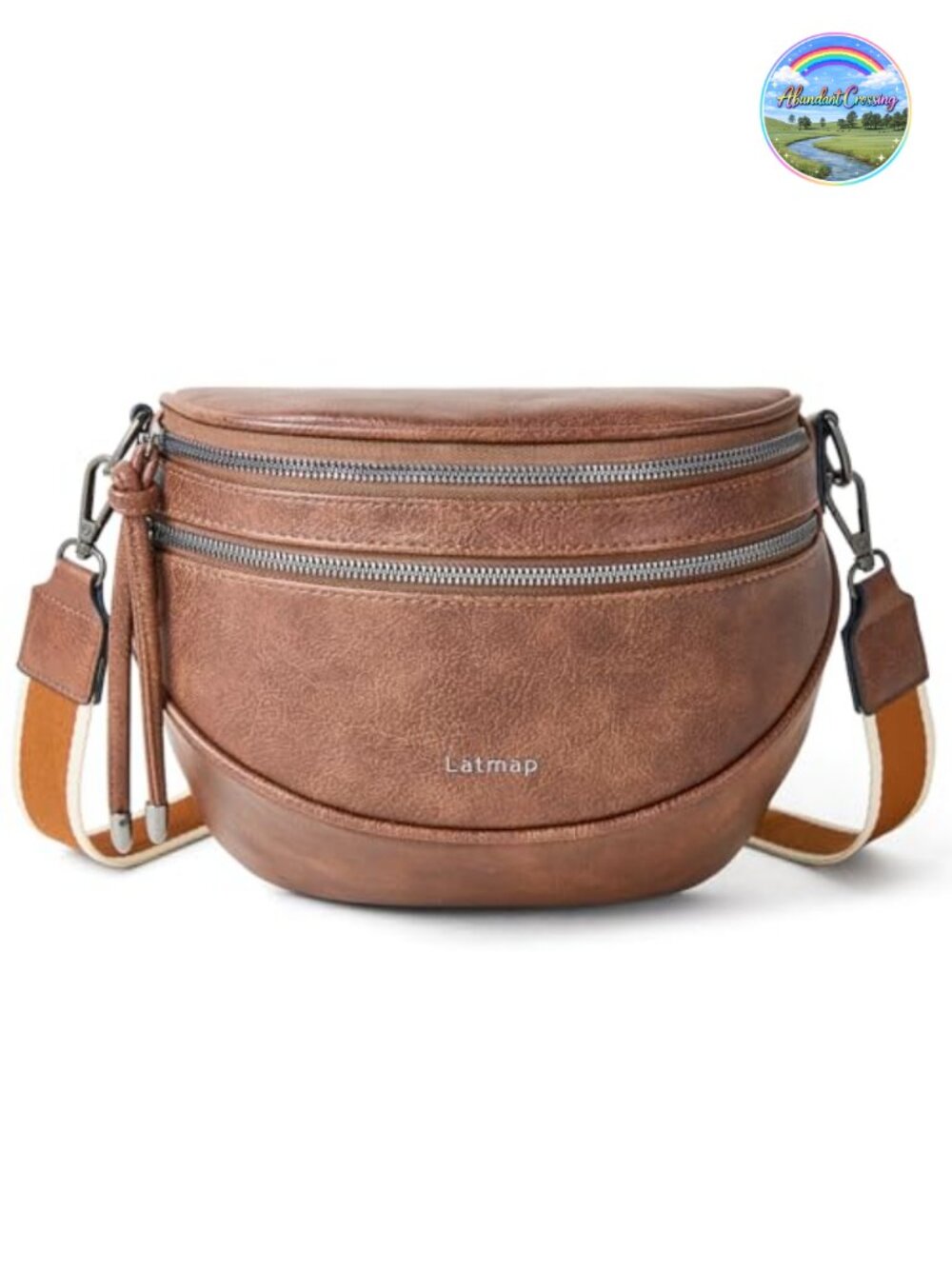 Faux Leather Crossbody Sling Bag Guitar Strap Shoulder Purse